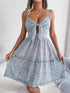 'Elowen' Floral Spaghetti Strap Mini Dress - Celes Fashion